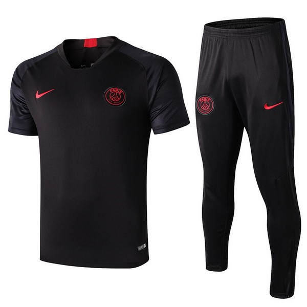 Entrenamiento Paris Saint Germain Conjunto Completo 2019-2020 Negro Rojo